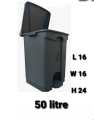 (15-30-50-70-90 Ltr) PUSH IT PADDLE DUSTBIN, BIO HAZARD DUSTBIN -Hudbin With Paddle-trash-Bin-Garbage Trash Plastic Kitchen Accessories. 