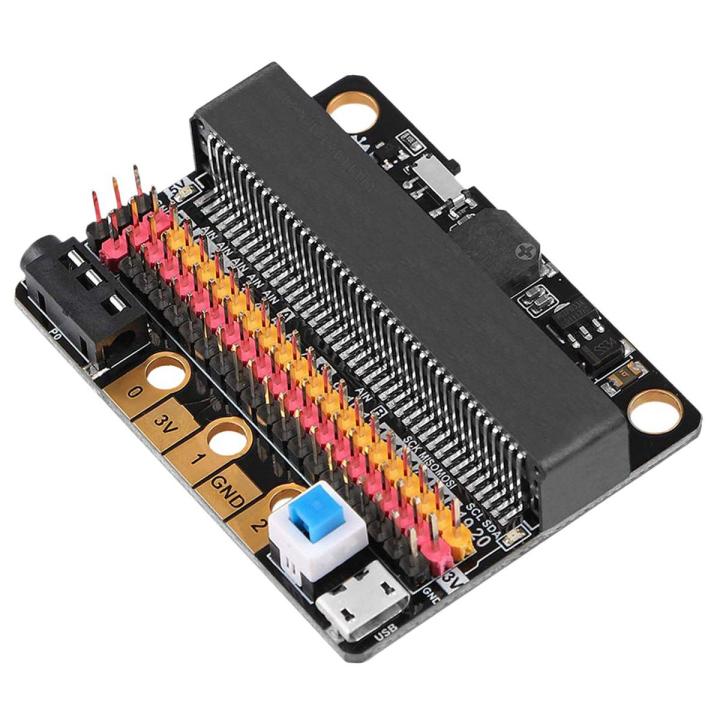 3X Micro-Bit Expansion Board IOBIT V2.0 Breakout Adapter Shield with Buzzer for BBC Micro-Bit Kids's Python Programming