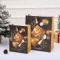 Personalized Gift Bags Festive Packaging Exquisite Handbag Christmas Gift Bag Event Supplies Christmas Printed Kraft Paper Bag. 