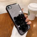 For infinix hot 30 play hot 30i hot 30 5g 2023 Phone case Glitter Ultra-thin Soft Shell with mirror cat bracket. 