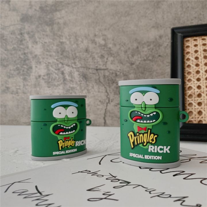 【Dislikelike】3D Pringles Potato chips cucumber Case For Airpods 1 2 3 Pro Wireless bluetooth headset package cover for AirPods 3/Pro Capa