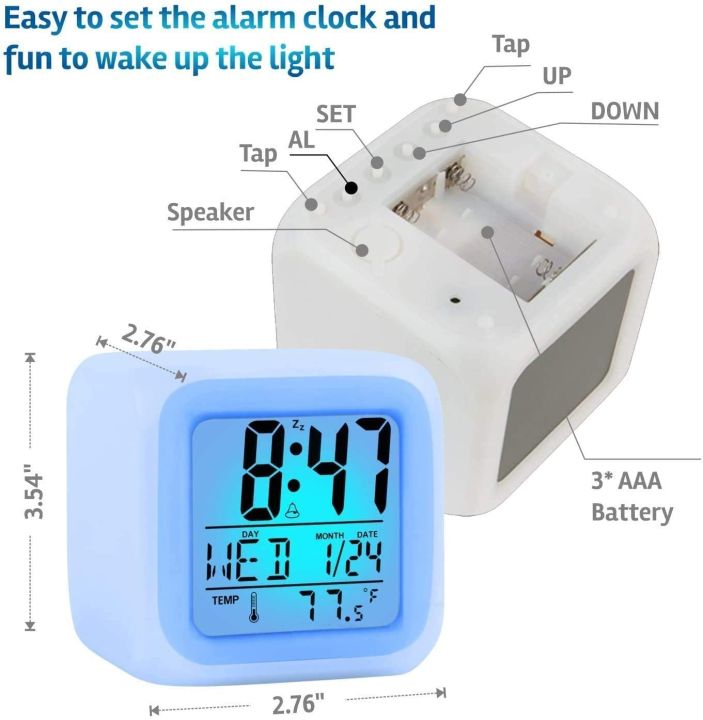 Dice%20Table%20Alarm%20Clock%20(Colorful)%20Digital%20Alarm%20Thermometer%20Night%20Glowing%20Cube%207%20Colors%20Clock%20LED%20Change%20LCD%20for%20Bedroom%20Child%20Kids%20Alarm%20Clock%20Stocking%20Stuffers%20for%20Kids,%20Easy%20Setting%20Digital%20Travel%20Large%20Display%20Time-Date-Alarm%20Snooze,%20Bedrooms%20-%20Image%206
