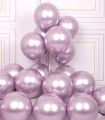 LIGHT PURPLE METALLIC CHROME BALLOONS PACK ( PACK OF 10 PURPLE BALLOONS ). 
