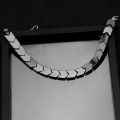 Retro black stone necklace men fashion brand INS wholesale fashion accessories do not fade for the right couple. 