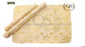 Table Mat 3pc Set  & Placemat for side Dressing Table | Golden | 16"x 34"| QS Bedding. 