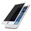 EAI STORE Phone 7 PLUS / 8 PLUS  PRIVACY Anti Peep View Full Coverage Tempered Glass - WHITE. 