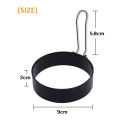 Migeet Egg Ring Round Egg Cooker Rings For Cooking Stainless Steel Non Stick Metal Circle Shaper Mold Household Kitchen Cooking Tool for Fried Egg McMuffin Sandwiches Egg Maker Molds. 