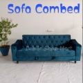 Sofa Combed Cgreen 3 Seater Stylish Tafteen Design Colour Can be Customised {{ Special offer }}. 
