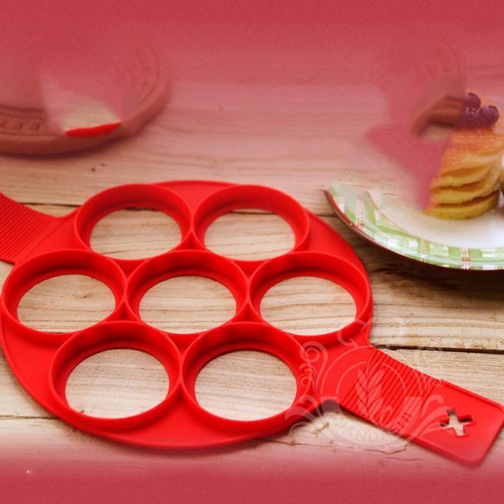 7 Holes Silicone Mold Pancake Cupcake Maker Egg Mould