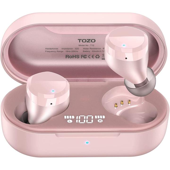 TOZO T12 Wireless Earbuds Bluetooth Headphones