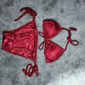 Buy 1 Get 1 Free - Satin Silk Bikini Panties And Bra Set - Multicolor. 