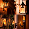 LED Flame Bulb with 3 different modes 9 Watt, Yellow Flickering Lamp With Upside Down Effect, LED Dynamic Flame Effect Light, Indoor and Outdoor Home Decoration Flame Blub, Summer Flame LED Flame Light Bulb. 
