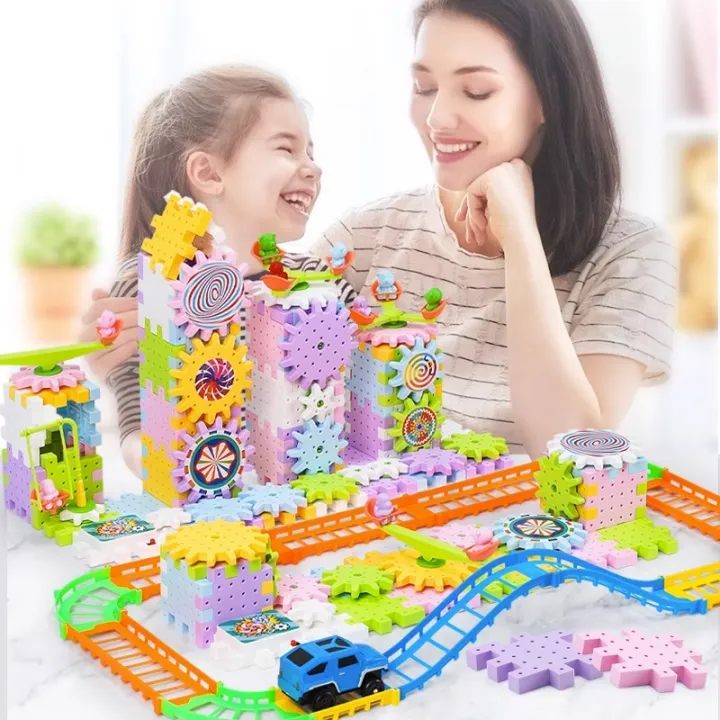 Electric%20Building%20Block%20Gear%20Toy%20Set%2083%20Pcs%20DIY%20Plastic%20Brick%20Toys%20Colorful%20Building%20Block%20Large%20Particle%20Electric%20Gear%20Rotating%20Assembly%20Block%20Children%20Early%20Education%20Puzzle%20Fun%20Learning%20Blocks%20Gift%20for%20Kids%20Boys,%20Girls%20and%20Toddler%20-%20Image%204