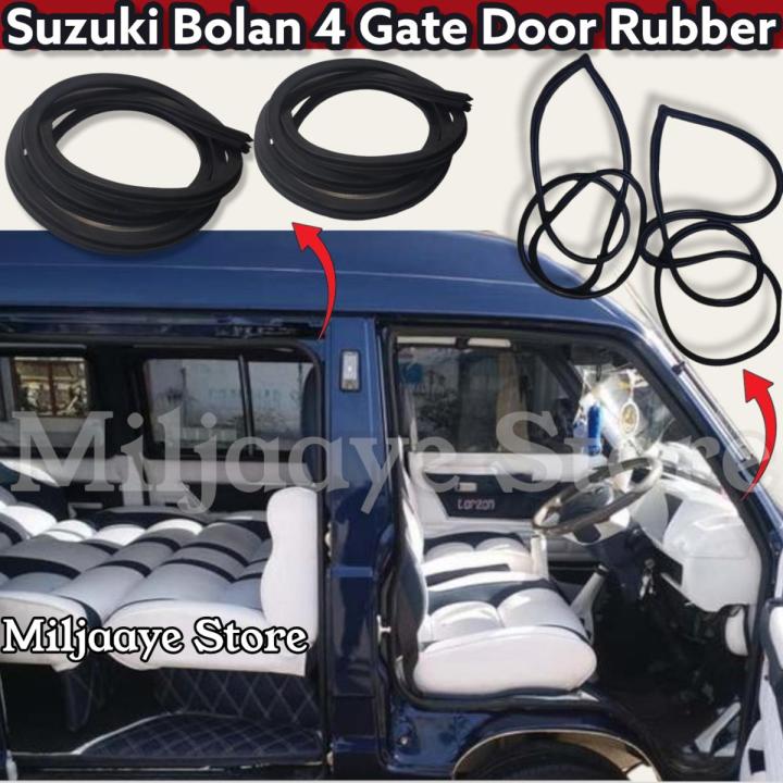 Suzuki Bolan Carry Dabba HiRoof Gate Rubber Door Rubber Door Sealing For All 4 Doors (Adhesive Jointed) Free Delivery