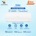 Haier Split Ac- Model HSU-12CF | Turbo Cool Series | 1 Ton  Wide Voltage - Full BTU-White Color /10 Years Warranty/ with Haier Free Installation. 