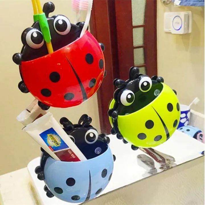 Creative%20Cute%20Cartoon%20Ladybug%20Kids%20Wall%20Suction%20Cup%20Mount%20Toothbrush%20Toothpaste%20Holder%20Pencil%20Pen%20Travel%20Storage%20Organizer%20-%20Image%207