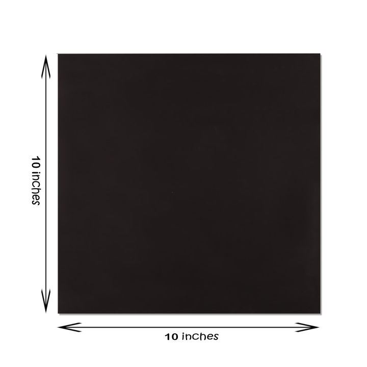 1 Piece Of 10X10 Inches Black Canvas For Painting - Canvas Board