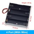 Hot Sell 1X 2X 3X 4X 18650 Battery Holder Storage Box Case 1 2 3 4 Slot Battery Container With Wire Lead For Arduino DIY KIT. 