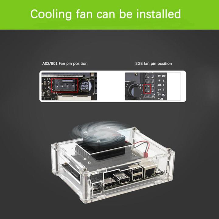 For Jetson Nano B01 A02 Development Board Universal with Cooling Fan