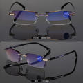 -cut Bifocal Progressive Anti-blue Eyewear Ultralight Reading Glasses G. 