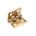 10Pcs Brass Plated Mini Hinge Small Decorative Jewelry Wooden Box Cabinet Door Hinges With Nails Dollhouse niture Acc. 