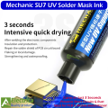 MECHANIC SU7 Yellow Color 3-Second Dry UV Solder Mask Ink for PCB Repair, Ultra-Fast Curing & Long-Lasting Protection by Electrica. 