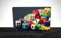 color dice Laptop Skin Vinyl Sticker Decal, 12 13 13.3 14 15 15.4 15.6 inch Laptop Skin Sticker Cover Art Decal Protector Fits All Laptops. 