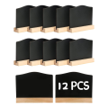 12Pack Kitchen Notes Chalk Boards Small Blackboard Message Tabletop Board with Stands 10X7.2cm. 