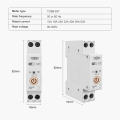 63A 1P+N WIFI Smart Switch Energy Meter Relay MCB TUYA Smartlife Voltage Current Protection,TOB9-63T No Metering White. 