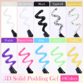 LYCUTE 10ml 5D Solid Pudding Nail Gel Translucent Korean Style Liner Emboss Painting Texture Gel Nail Art Decoration. 