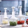 Manual Food Chopper, Express Hand Held Chopper, Large Cup, Chop & Cut Fruits, Vegetables, Herbs, Onions. 