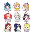 Love Live Sunshine Aqours Anime Yoshiko Chika Hanamaru Ruby You Dia Riko Kanan Mari Pajamas Party Rubber Keychain. 