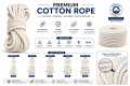 Premium Nylon Rope Heavy Duty White Plastic Rope Multipurpose Strong Durable Clothesline Camping Utility Rope 4mm 6mm 8mm 10mm 12mm. 