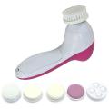 Box Packing 5 In 1 Face Cleansing Brush Silicone Facial Brush Electric Wash Face Machine. 