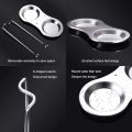 Dual Spatula Storage Holder Stainless Steel. 