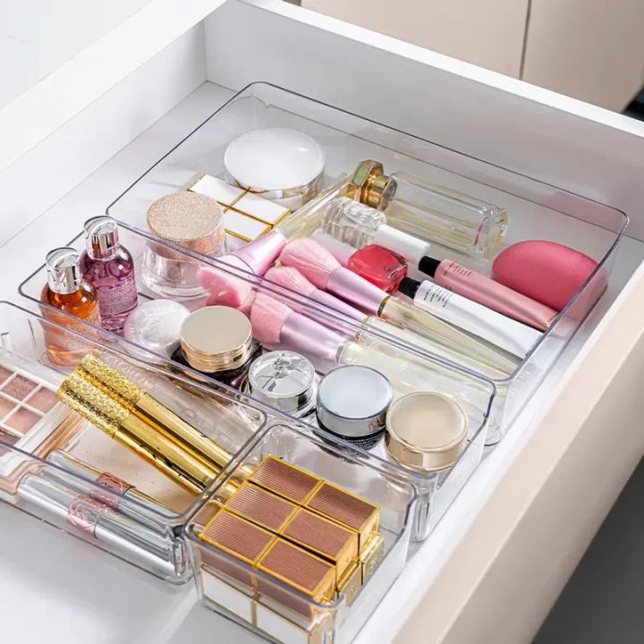 Clear%20Plastic%20Organizer%20Bathroom%20and%20Vanity%20Acrylic%20Organizer%20Clear%20Drawer%20Trays%20Cosmetic%20Transparent%20Storage%20%20Non-Slip%20Sets%20,%20Makeup%20Bins%20-%20Image%205