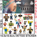 Children's roblox Lego Minecraft block game tattoo stickers water transfer stickers game paste painting stickers. 