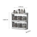 PrettyNeat 3 Tier Condiments and Spice Rack with 6 Spice Jars. 