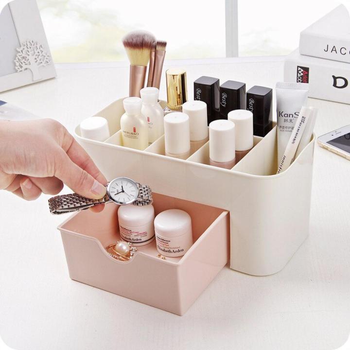 Multi-Functional%20Desktop%20Cosmetic%20Storage%20Box%20with%20Drawer%20%E2%80%93%20Makeup%20Organizer%20Stand%20with%20Brush%20Holder%20%E2%80%93%20Compact%20Dressing%20Table%20Organizer%20%E2%80%93%20Ideal%20for%20Bedroom,%20Home%20&%20Office%20Use%20-%20Image%202