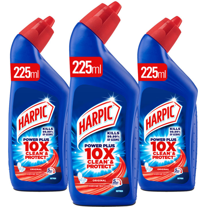 Harpic Toilet Cleaner Original 225ml - Pack of 3