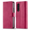 Applicable to Samsung Foldable Screen ZFold4 5G Flip Leather Case Z FLIP3 Wallet Card Holder Phone Case. 