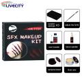 Facial Scar Wax Blood Gel Halloween SFX Special Effects Horror Makeup Kit. 