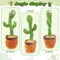 Cactus Plush Funny Electronic Shaking Cactus Singing Dancing Cactus Twisting Cactus Cute Plush Toy Education Toy Plush Toy with 120 Songs for Home Decoration and Children Playing Birthday Gift Kids Toy ( Battery Operated ). 