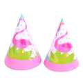 Flamingo Caps - Standard - Flamingo Themed Party - Pink - Girls - Pack Of 10. 