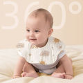 Baby Gauze Bibs Saliva Baby 360 Degree Newborn Bibs For Men And Women ZH. 