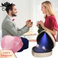 Carat Ring Box with Led Light Led Heart Shaped Ring Box Perfect for Proposal Wedding Compact Ring Box. 