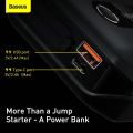 Baseus Car Jump Starter, 10000mAh Battery Jump Starter, 12V 1000A Max Current, Jumper Cables Included. 