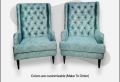 2 Modern Sofa Chair Tufling Designe TWO Seater C Green Colour With 2 cousion free {Special Offer available}. 