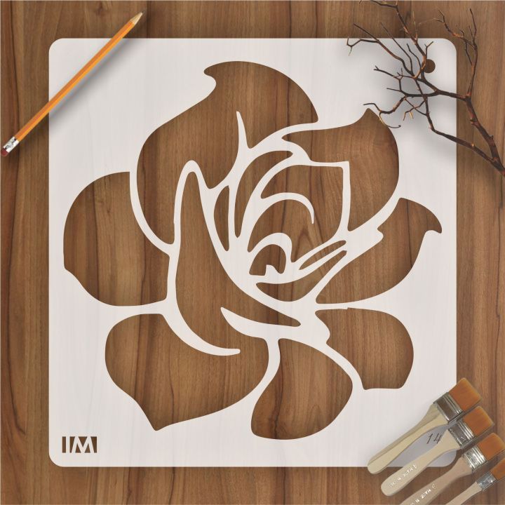 1PC Classic Rose flower Shaped Reusable Stencil Airbrush Painting Art DIY Home Decor Scrap booking Album Crafts