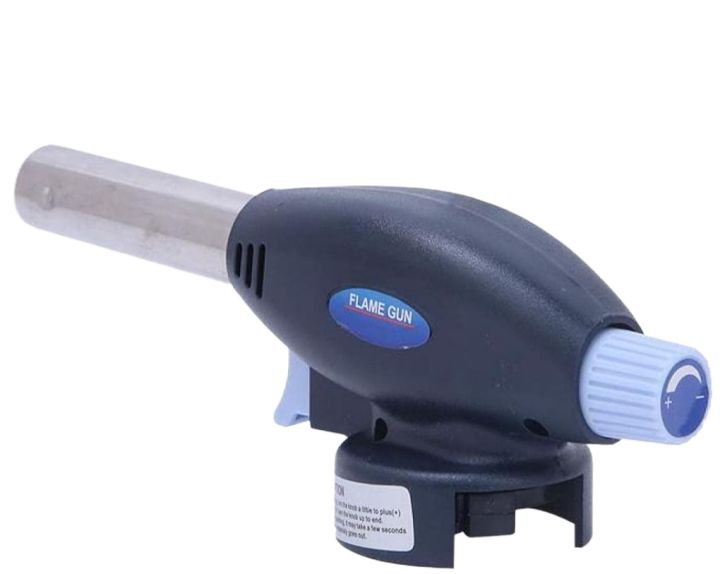 915 Outdoor Camping BBQ Flame Gas Torch Automatic Piezoel electricity Ignite Soldering Welding